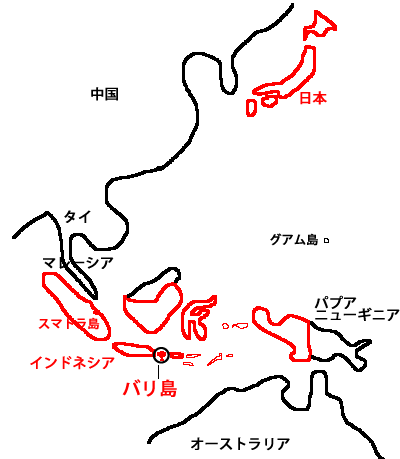 バリ島地図